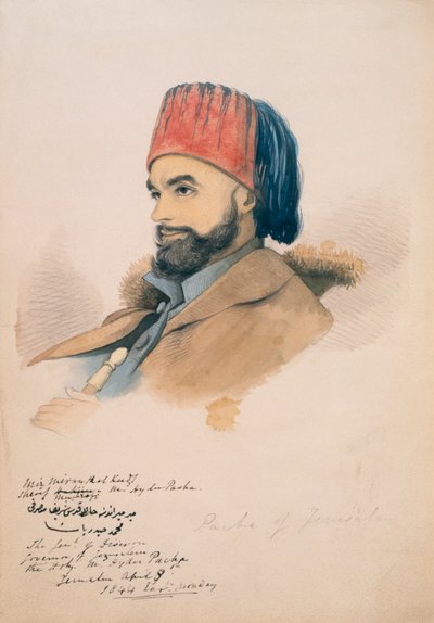 Mohammed Hayder, Pasha van Jeruzalem, 1844 door English School