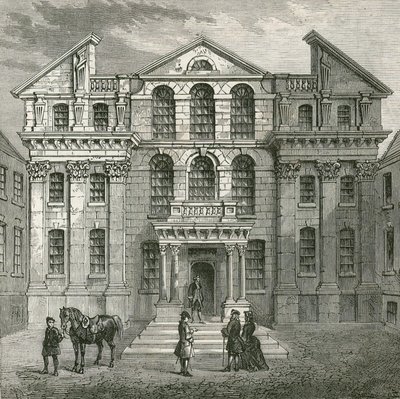 Monmouth House, Soho Square door English School