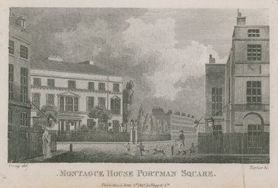 Montague House, Portman Square, Londen door English School