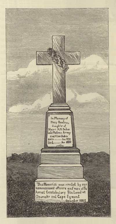 Monument in Upunka, Nieuw-Zeeland door English School