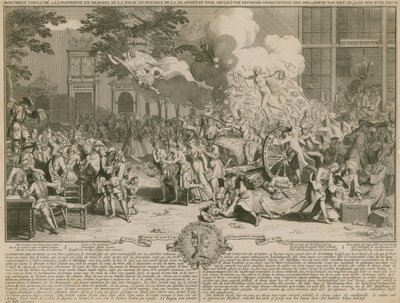Monument gewijd aan het nageslacht ter herinnering aan de ongelooflijke dwaasheid van het 20e jaar van de 18e eeuw door English School