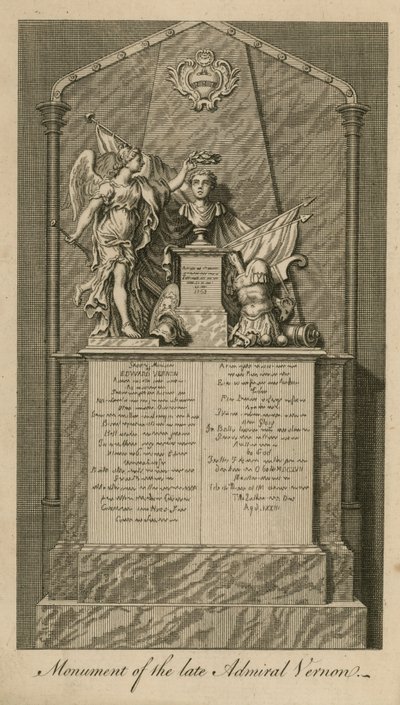 Monument van Admiraal Edward Vernon door English School