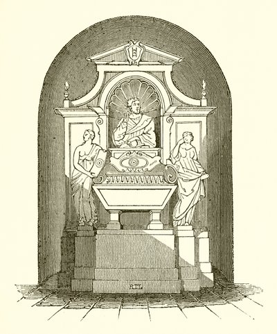 Monument van Galileo in de kerk van Santa Croce in Florence door English School