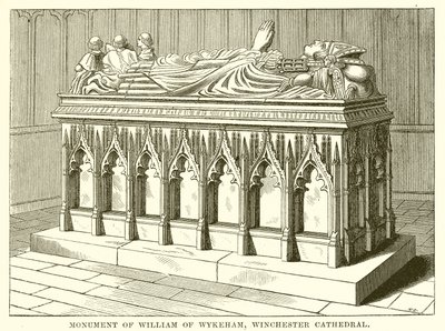 Monument van Willem van Wykeham, Winchester Kathedraal door English School