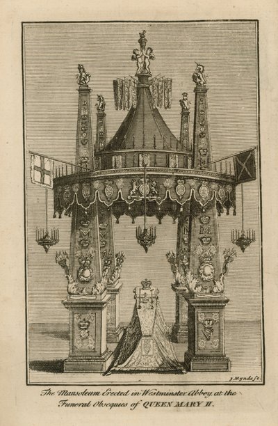 Monument voor Koningin Mary II door English School