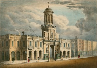 Morgans Verbeterde Protean Scenery: De Royal Exchange, Londen door English School