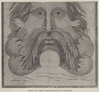 Mozaïek, net toegevoegd aan de collectie van het British Museum door English School