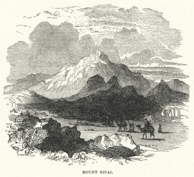 Berg Sinaï (gravure) door English School