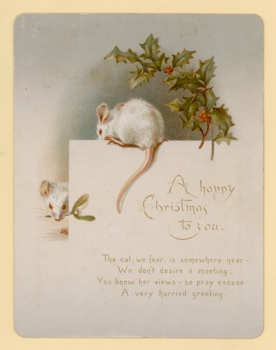 Muis, kerstkaart door English School