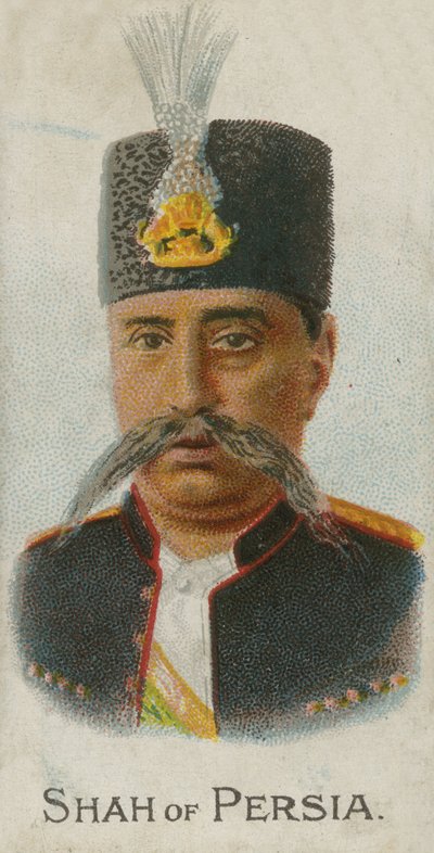 Mozaffar ad-Din, sjah van Perzië door English School