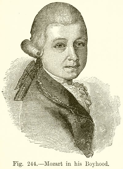 Mozart in zijn jeugd door English School