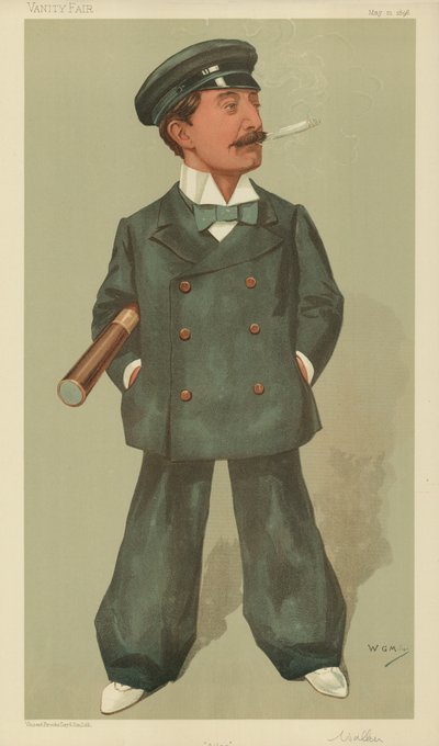 Mr Andrew Barclay Walker, Ailsa, 21 mei 1896, Vanity Fair cartoon door English School