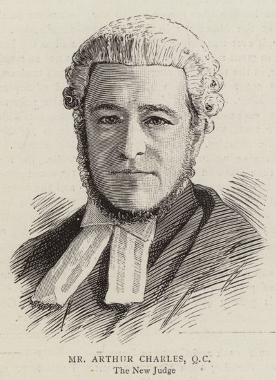 Mr Arthur Charles, QC (gravure) door English School