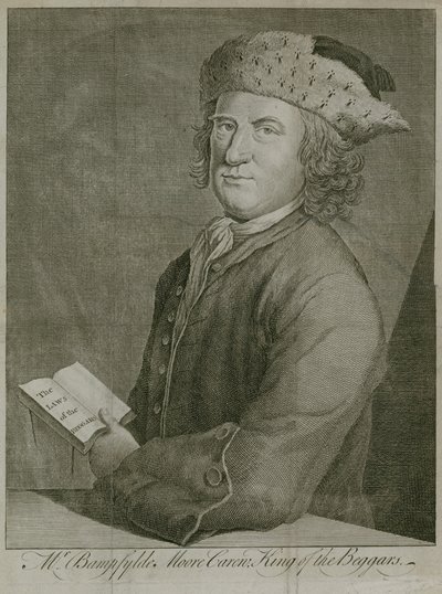 De heer Bampfylde Moore Carew, Koning der Bedelaars door English School