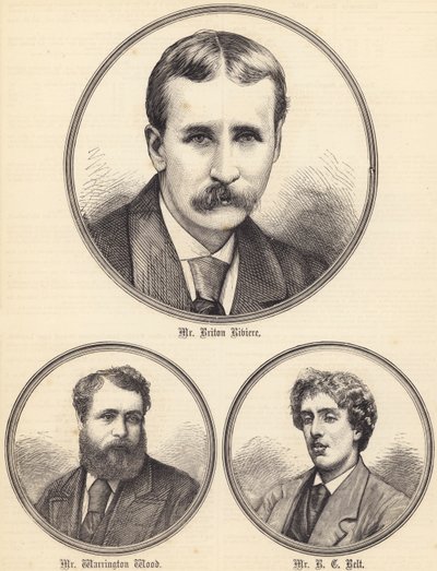 Mr Briton Riviere, Mr Warrington Wood, Mr R C Belt door English School