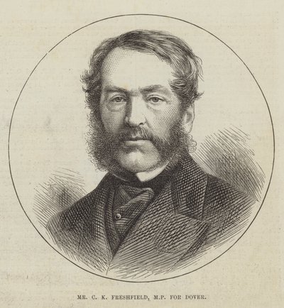 Mr C K Freshfield, MP voor Dover (gravure) door English School