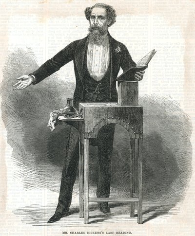 De laatste lezing van Charles Dickens door English School