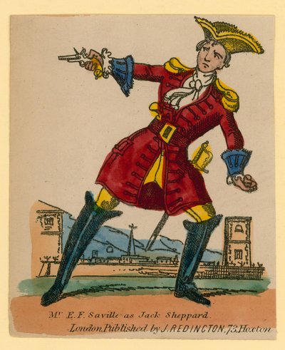 De heer E F Saville als Jack Sheppard door English School