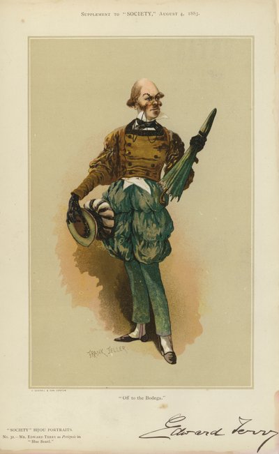 Mr Edward Terry als Petitpois in Blauwbaard door English School