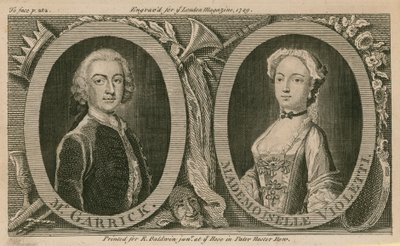 De heer Garrick en Mademoiselle Violetti (Eva Marie Veigel) door English School