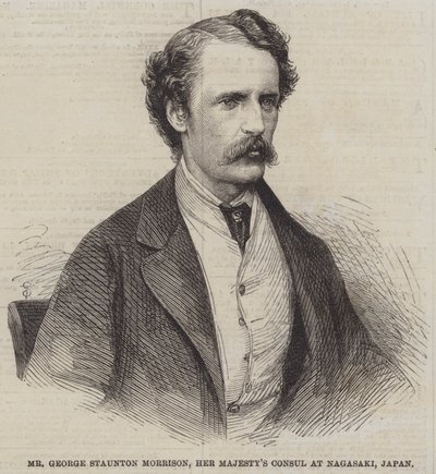 De Heer George Staunton Morrison, Hare Majesteits Consul in Nagasaki, Japan door English School