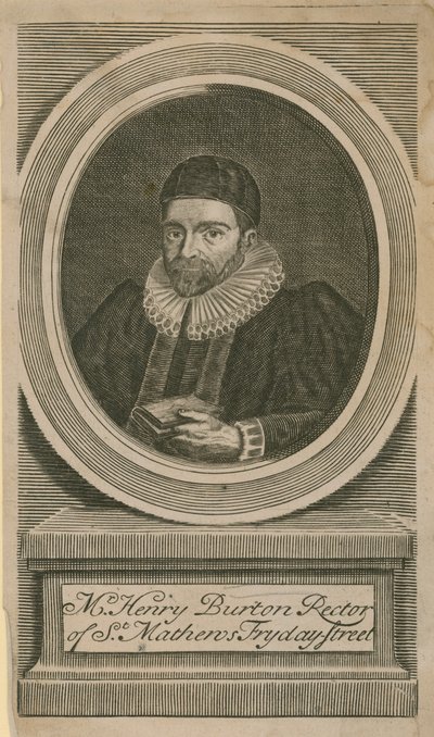 Mr Henry Burton, rector van St Mathews, Fryday Street door English School