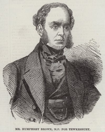 De heer Humphrey Brown, MP voor Tewkesbury door English School
