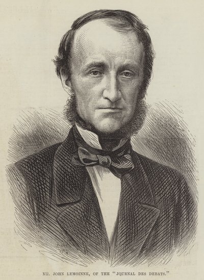 Mr John Lemoinne, van de "Journal des Debats" (gravure) door English School