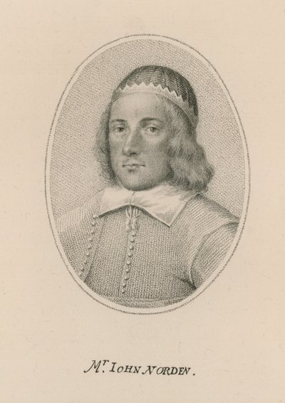 De heer John Norden, cartograaf door English School