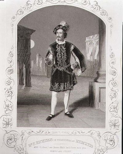 De heer P. Ritchings (uit Philadelphia) als Mercutio, Act I Scene 4 van 
