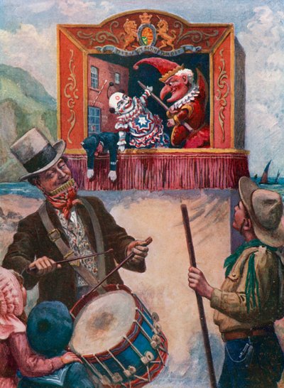 Mr Punch aan zee door English School