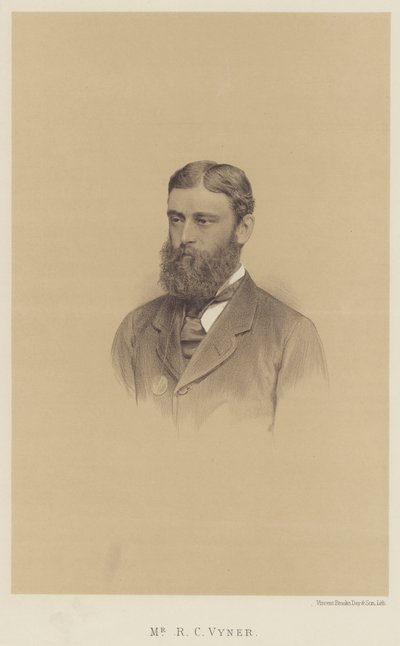 De heer R C Vyner (litho) door English School