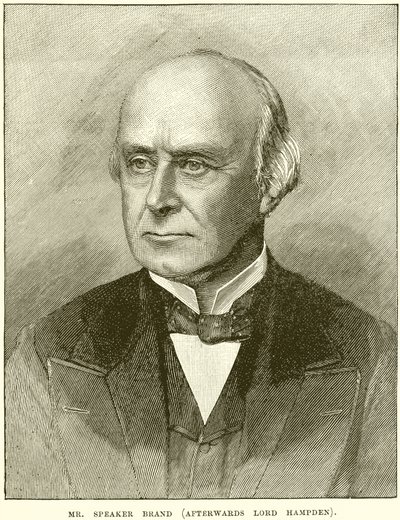 Mr. Speaker Brand (Later Lord Hampden) door English School