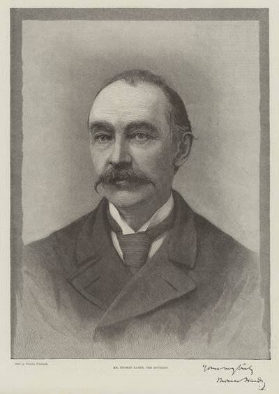 De heer Thomas Hardy, de romanschrijver door English School