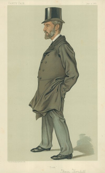 Mr Thomas Thornhill, Tom, 2 juni 1883, Vanity Fair cartoon door English School