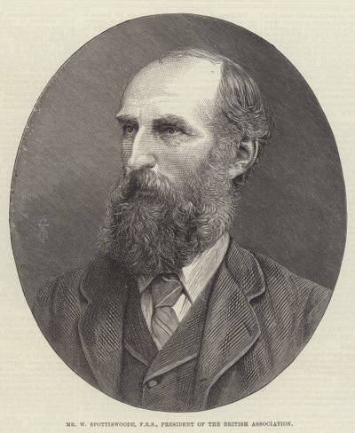 Mr W Spottiswoode, FRS, voorzitter van de British Association (gravure) door English School