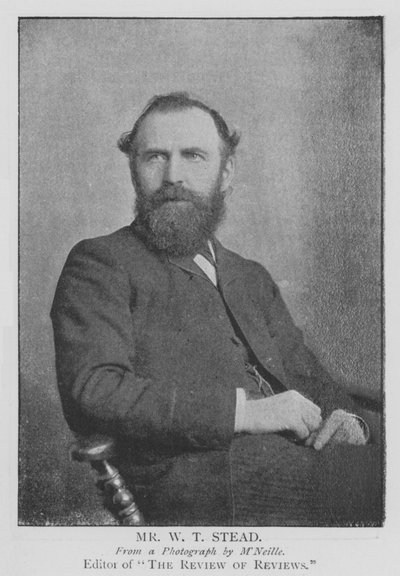 Mr W T Stead door English School