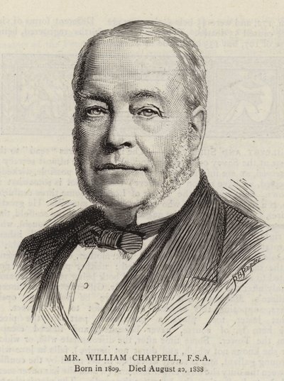De heer William Chappell, FSA door English School