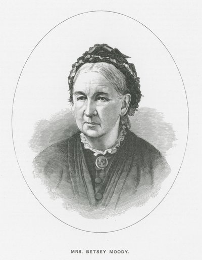 Mevrouw Betsey Moody (litho) door English School