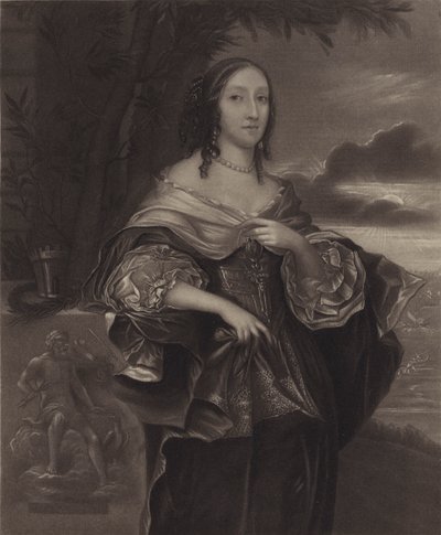 Mevrouw Claypole (Elizabeth Cromwell), tweede dochter van Oliver Cromwell door English School