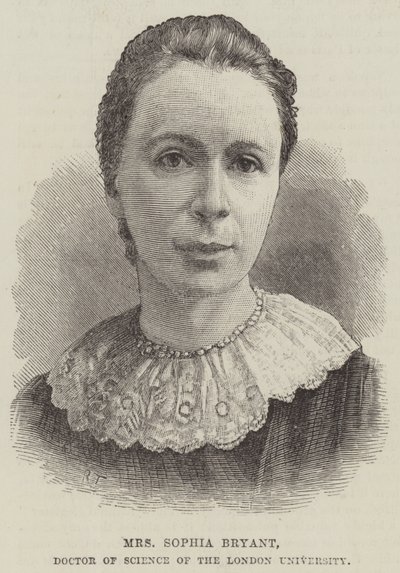 Mevrouw Sophia Bryant, Doctor in de Wetenschappen van de Universiteit van Londen door English School
