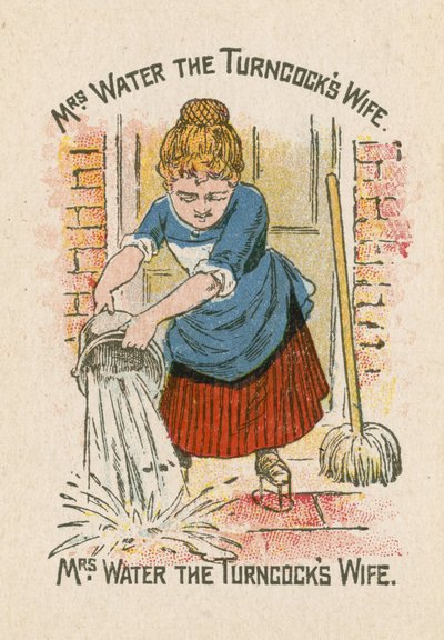 Mevrouw Water de Vrouw van de Waterkraanbediende door English School