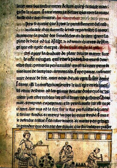 Ms.O.1.20.f.240r Een Apotheekwerkplaats, uit 