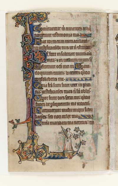 Ms 1-2005, f.175v, uit de Macclesfield Psalter, Gebruik van Sarum, Oost-Anglia, c.1330 door English School