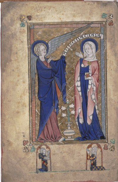 Aankondiging aan de Maagd, uit de Grey-Fitzpayne Hours door English School