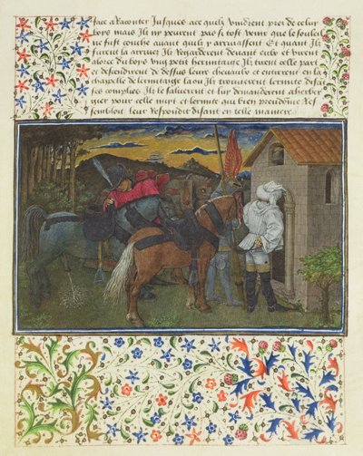 Ms. 2597 Hart, Verlangen en Vrijgevigheid, laat op de avond, voor de kluizenaarscel, facsimile editie van Livre du Coeur d