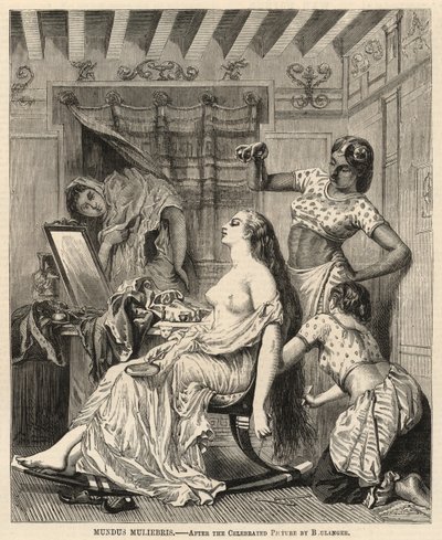 Mundus muliebris, naar het beroemde schilderij van Boulanger door English School
