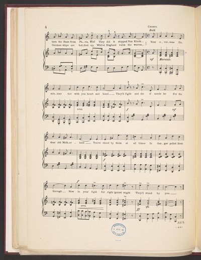 Bladmuziek van het lied "We