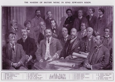Muzikanten en componisten tijdens het bewind van koning Edward VII door English School