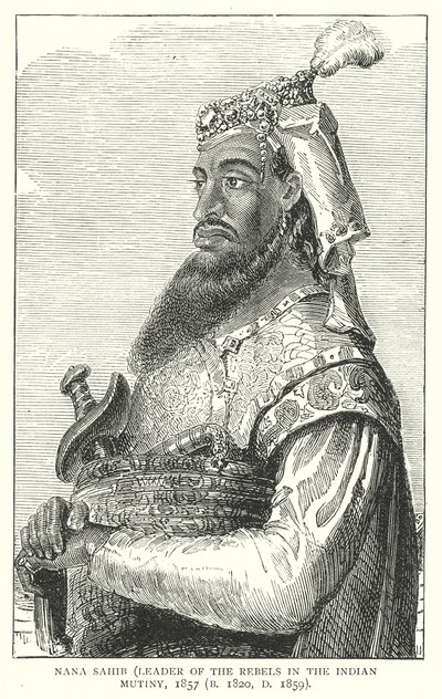 Nana Sahib (gravure) door English School